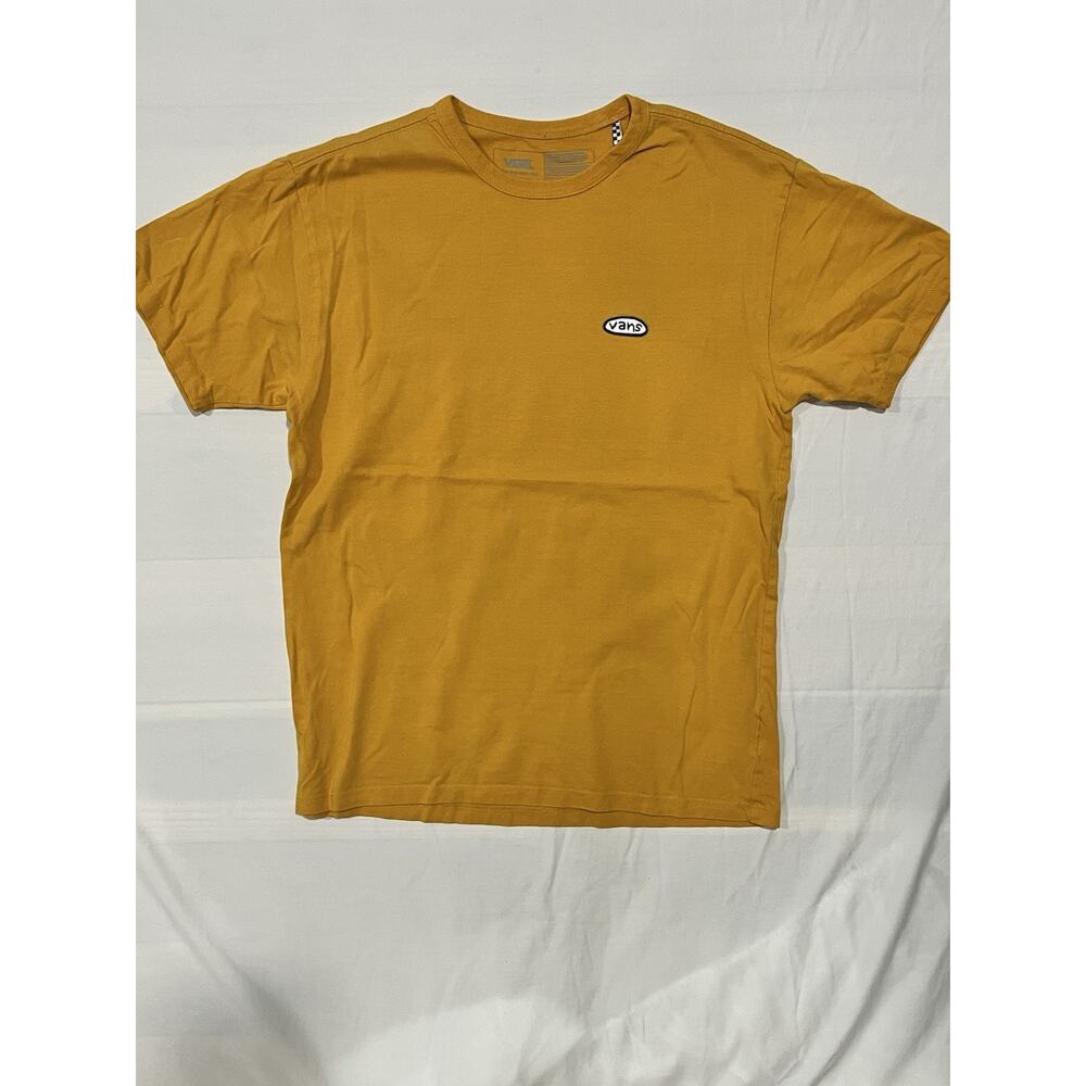 Vans Off The Wall Shirt Mens Medium Mustard Yellow Classic Fit Tee